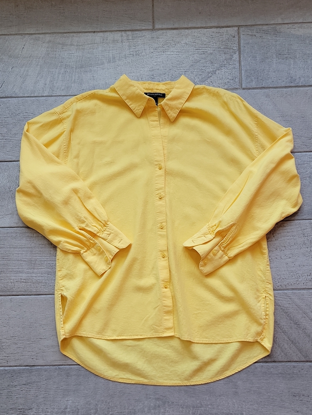 Banana Republic Sunny Yellow Button-Down Shirt
